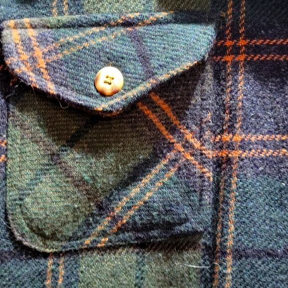 EUC Capacity Petites Wool Poly Cotton Blend Jacket Top Shirt Flannel - Picture 3 of 8